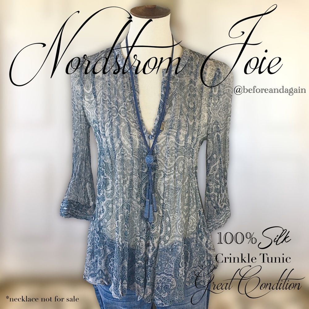 Paisley Print  Boho Tunic By Joie